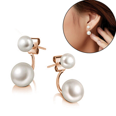 Pearl Ear Stud Earrings