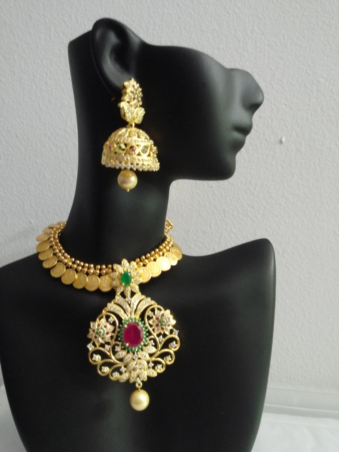 Lakshmi multi color necklace set