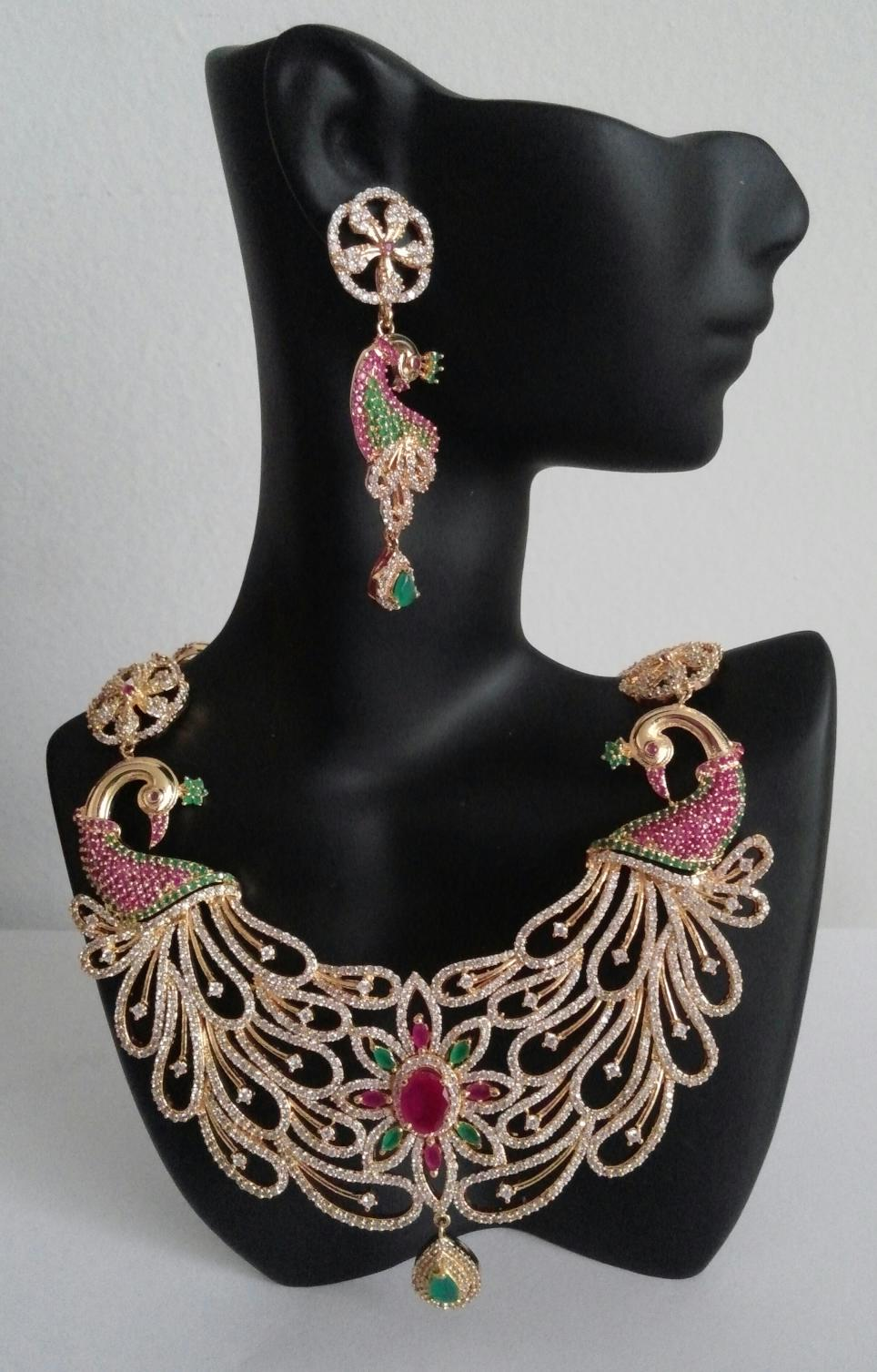 Peacock Necklace Set