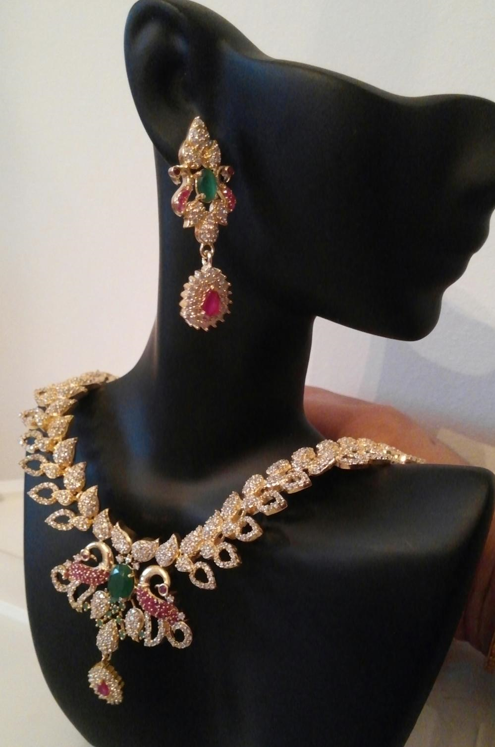 Peacock Long Necklace set