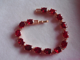 Red Cubic Zirconia bracelet