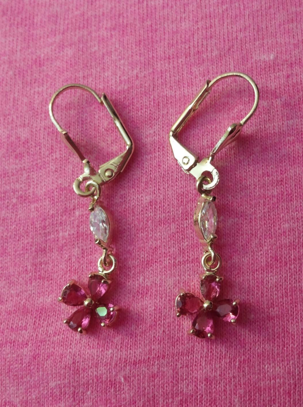 Ruby earrings