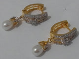 Hoop drop earrings